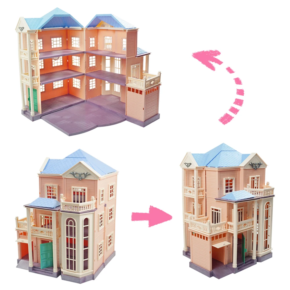 2022 New Miniatures 35th Anniversary House Accessories Forest Family 1:12 Simulation Villa Dollhouse Furniture Girl Child Toy 4