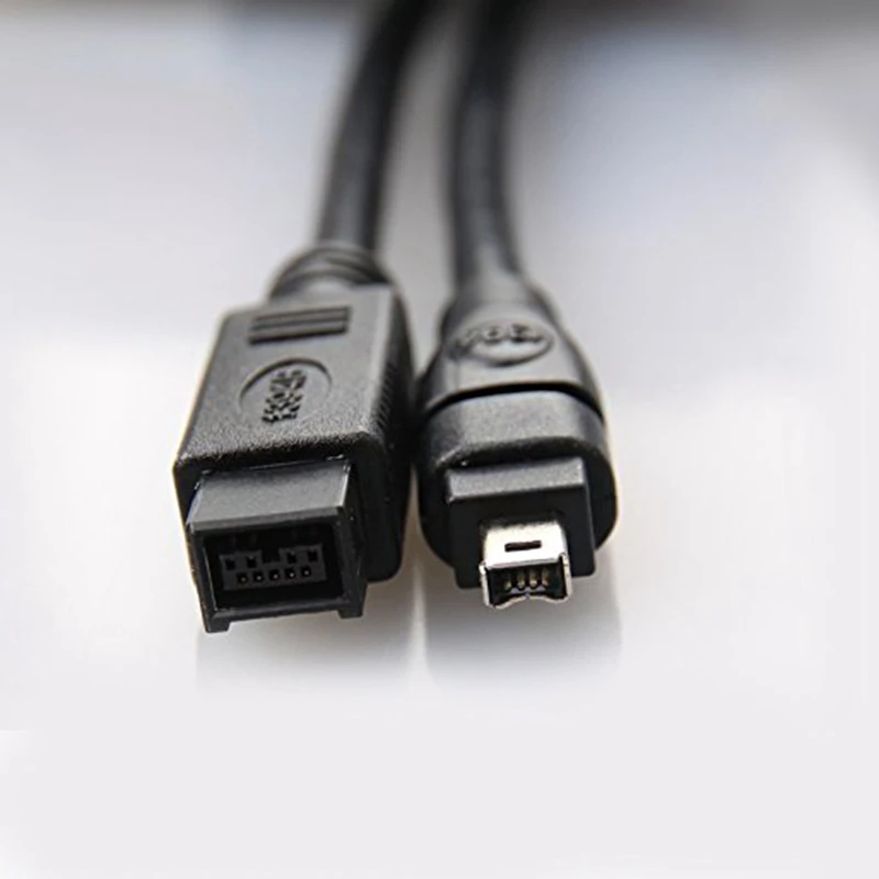 Черный IEEE 1394 Firewire 800 в Firewire 400 кабель, 9 Pin/4 Pin мужской/мужской 10 футов