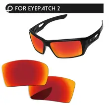 Papaviva огонь красное зеркало поляризованные Сменные линзы для очков 1 и 2 Солнцезащитные очки Рамка UVA и UVB Защита