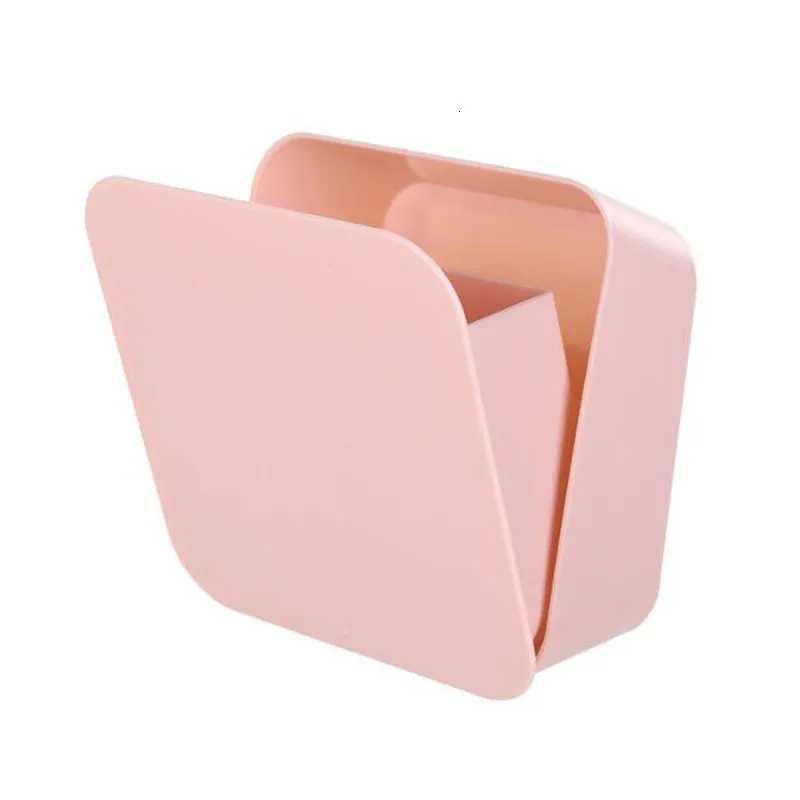 Настенная паста, герметичная коробка для хранения, косметическая коробка для хранения зубных щеток, ящики для всякой всячины, органайзер для кухни, аксессуары для ванной комнаты - Цвет: Pink
