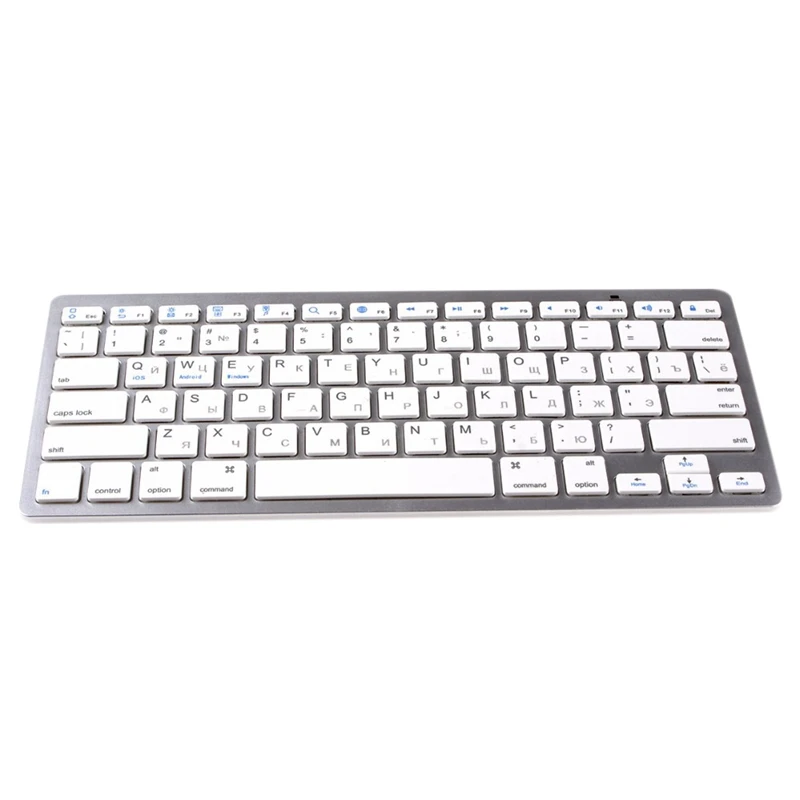 

Russian Keyboard Ultra-Thin Bluetooth 3.0 Wireless Keyboard For Computer Office Without Battery Plastic