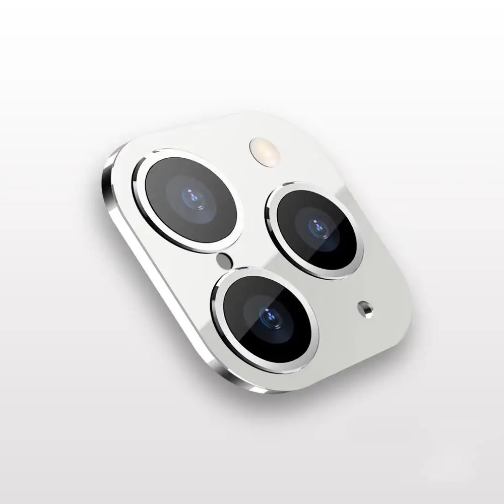 Convex-Silver Новейший набор для смены секунд для iPhone X XS MAX XR до 11Pro 11 PRO MAX наклейка на рассеиватель Модифицированная камера задняя крышка из титанового сплава 10 - Цвет: Convex-Silver