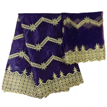 Новое поступление getzner смеситель Brode ткань в африканском стиле Bazin Lace для женское платье