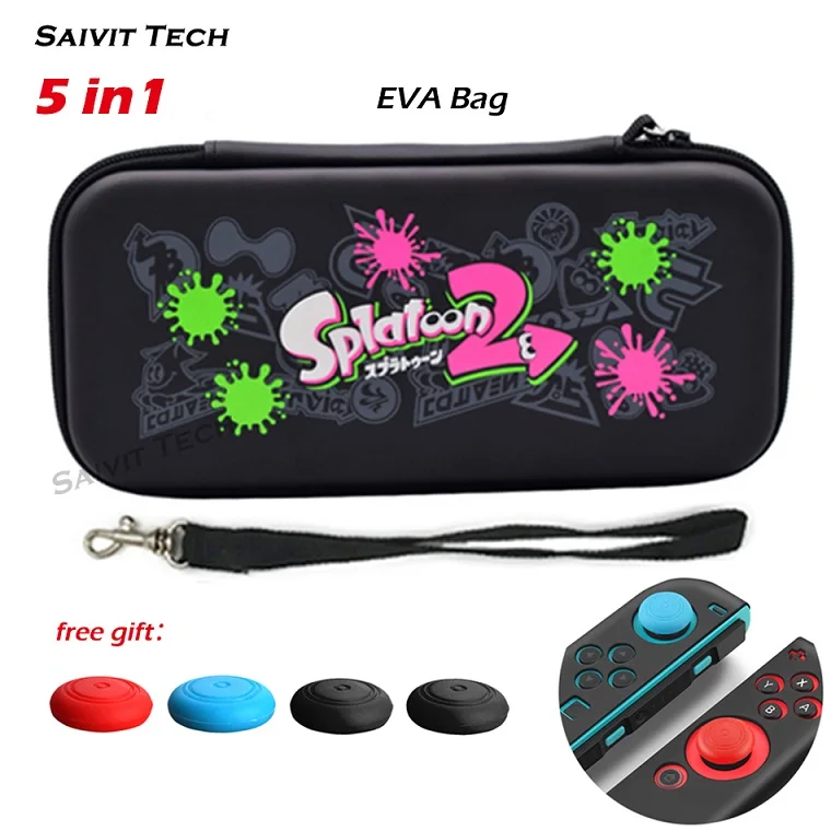 D Kit Аксессуары для nintendo switch чехол EVA жесткий чехол для хранения Nitendo Switch TPU Мягкий защитный чехол для nintendo Switch - Цвет: D Kit