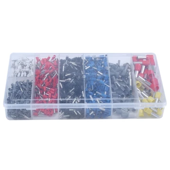 

1200Pcs Wire Connector Electrical Terminals ,Pre-Insulated Sleeve Crimping Tube Terminal Multi-Function Stripper Crimp