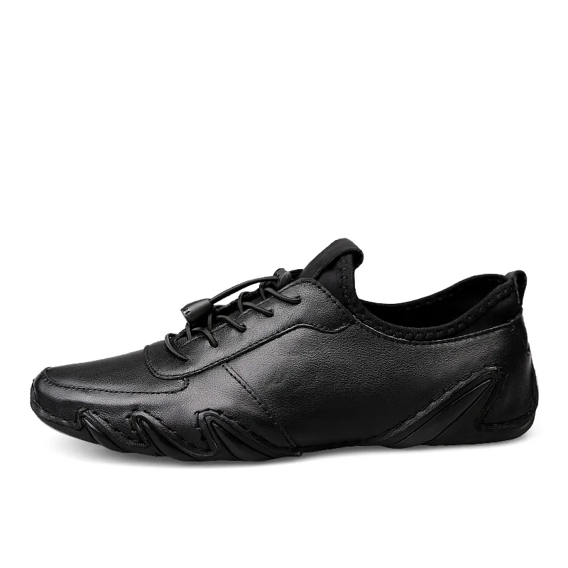 genuine Leather Shoes Men Loafers Comfortable Casual Men Shoes fashion breathable Flats Breathable Men Autumn Shoes Moccasins o4