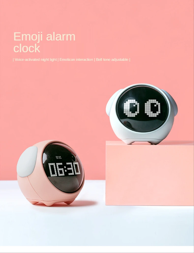 LED Pixel Alarm Clock | Intelligent Luminous Snooze Clock | Dream Tech