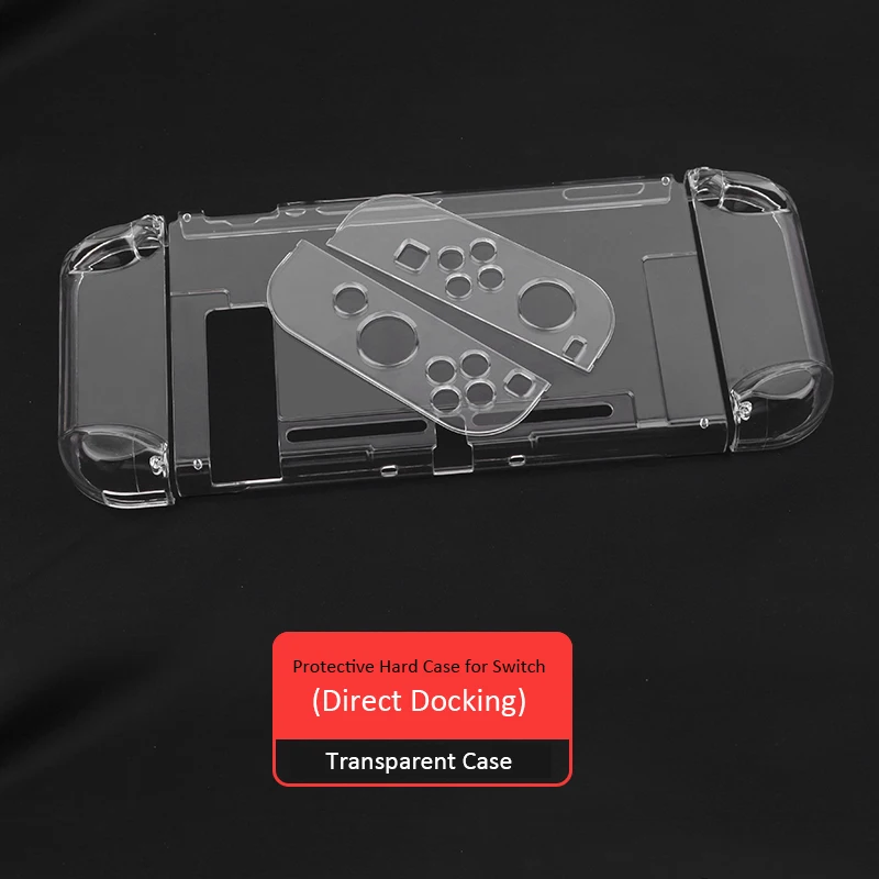 Тонкий тонкий защитный жесткий чехол Joy con прозрачный корпус 3 части дизайн