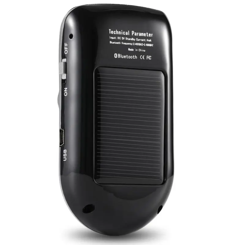 Автомобильный комплект на солнечной батарее, Автомобильный MP3-плеер, Bluetooth, громкая связь, вызов, ЖК-дисплей, солнцезащитный козырек, подсказки