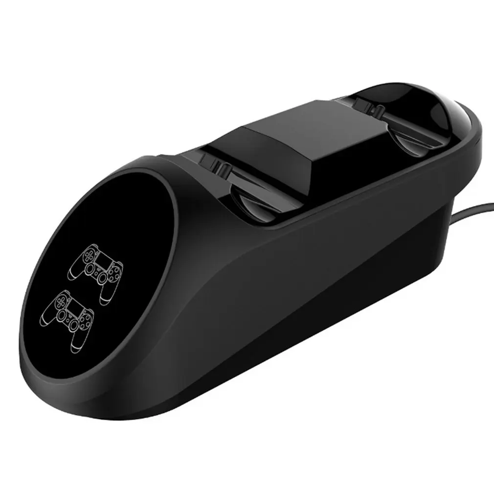 Black Игровой контроллер PS4 джойстик ручка USB зарядное устройство двойной USB быстрая зарядка док-станция для Playstation 4 PS4 Slim/PS4 Pro - Цвет: Black