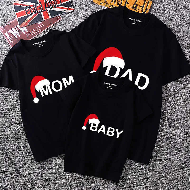 Christmas Dad Mom Baby T Shirt Clothing 