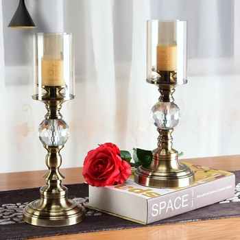 

Candlesticks Home Accents Vintage Candle Holders Lantern Candelabros Centro De Mesa Para Bodas Glass Candelabros LLC047