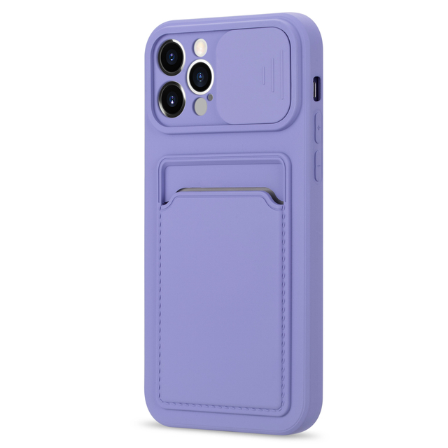 Camera Lens Protection Case For iPhone 12 11 Pro Max XS XR X 6 s 6s 8 7 Plus Mobile Phone Cover Soft Silicone Card holder