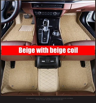 

Double Layer Custom Foot Mats 3D Luxury Leather Car Floor Mats for Alfa Romeo Giulia 2017 2018 Car Accessories Floor Mat