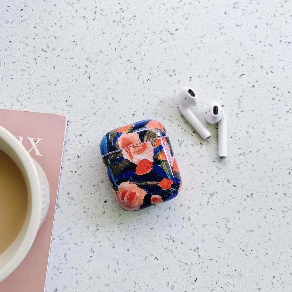 E Чехол для AirPods, Чехол Air pods, Роскошный чехол, Earpods, чехол для Airpod 2, чехол для Apple Air Pods, 1, 2, вкладыши, зарядная коробка, Funda Etui - Цвет: E