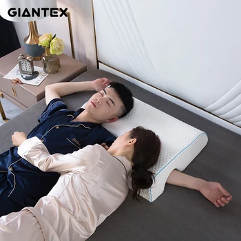 

GIANTEX New Couples Pillow Memory Foam Pillows for Sleeping Free Hands Double Pillow Kussens Almohada Cervical Poduszkap
