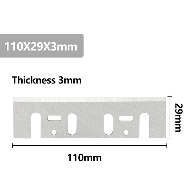 FOXBC-Hoja cepilladora HSS de 110mm para Makita 1911B 1912B 1002BA, Interskol eléctrico 110x29x3mm, herramienta de cuchillo, 4 Uds. 4