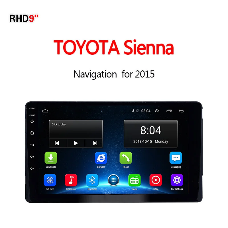 Lionet gps навигация для автомобиля Toyota Sienna 9 дюймов RT1050X - Размер экрана, дюймов: 4G1G16G