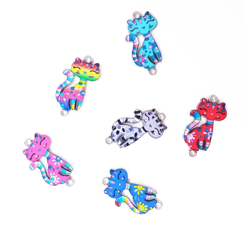 

20 pcs/lot Drop Shipping Fashion Cat Design Metal Pendant Necklaces Women Sweater Chain Necklace Jewelry Clothing Accessories