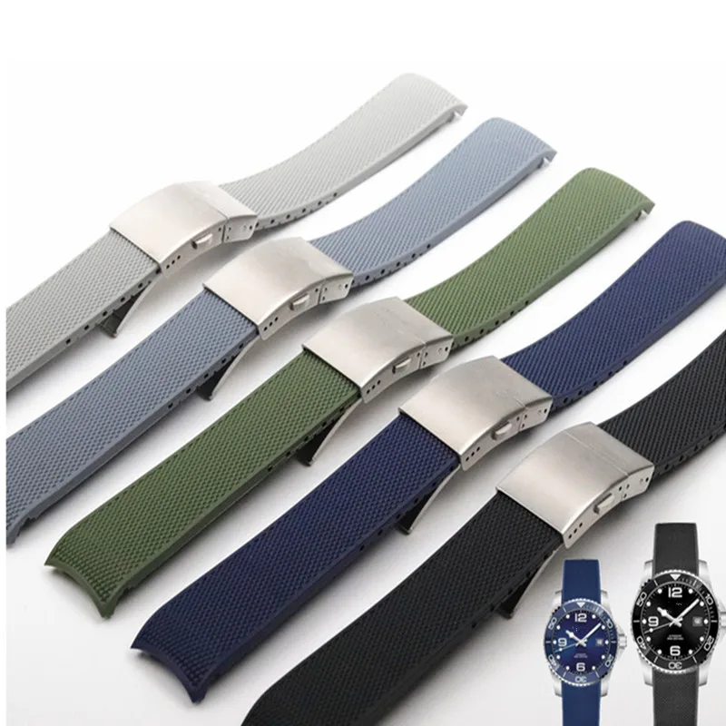 21mm Rubber Silicone Watch Strap 