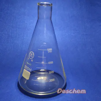 

5000ml,Glass Erlenmeyer Flask,5L,laboratory Conical Bottle,W/Normal Neck