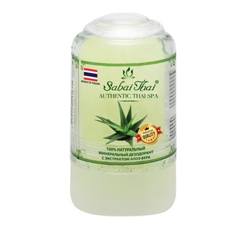 

Минеральный дезодорант Sabai Thai Authentic, 70 гр, с алоэ вера
