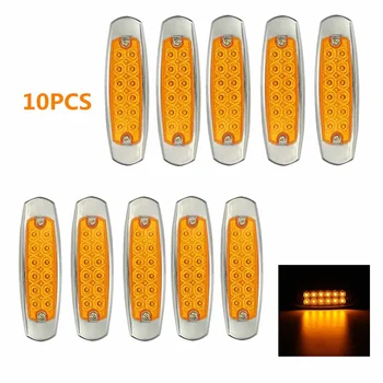 

10pcs 12V 12 LED Car Truck Side Marker Light Indicators Lights Signal Lamp Trailer Bus Boat Lorry Van