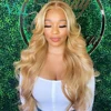 #30/27 Honey Blonde lace front wigs for black women Higlight Body Wave Human Hair Wigs Brazilian Ombre Human Hair pre plucked ► Photo 2/6