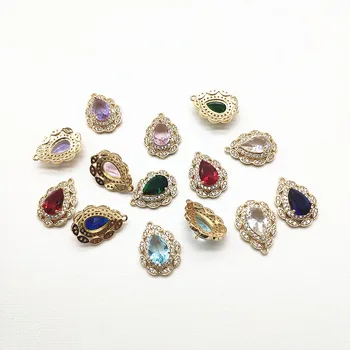 

New arrival! 23x17mm 20pcs Cubic Zirconia/Crystal Drop charm for Jewelry accessories Earrings DIY parts,hand Made Earring Making