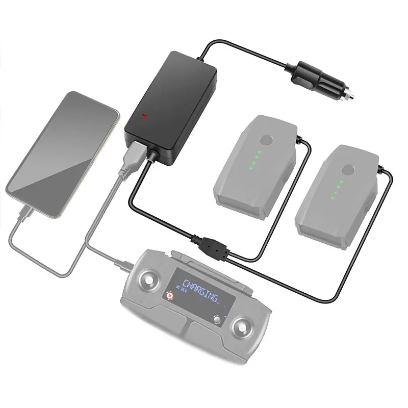 Автомобильное зарядное устройство 2 в 1 для DJI Mavic Pro Platinum адаптер зарядки