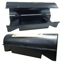 

Flip Case Mousetrap With Safe Lock Key,Humane Mouse Trap Rat Bait Station Baits Lures Box Indoor Outdoor Rat Poison Box