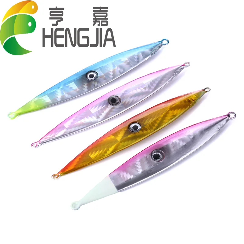 

Heng Jia/heng glowa Deep-Sea Long Shot Willow Iron Plate 120G Lure Lead Fish Fishing Gear Metal Lure Wholesale