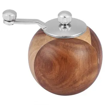 

Wooden Grinder Natural Useful Manual Pepper Grinder Salt And Pepper Grinder Ball Shape Bottle Kitchen Tool New