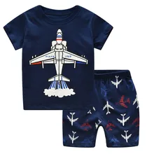 Детская футболка с короткими рукавами и рисунком для мальчиков, топы+ шорты, пижамный комплект, Детский костюм, высокое качество