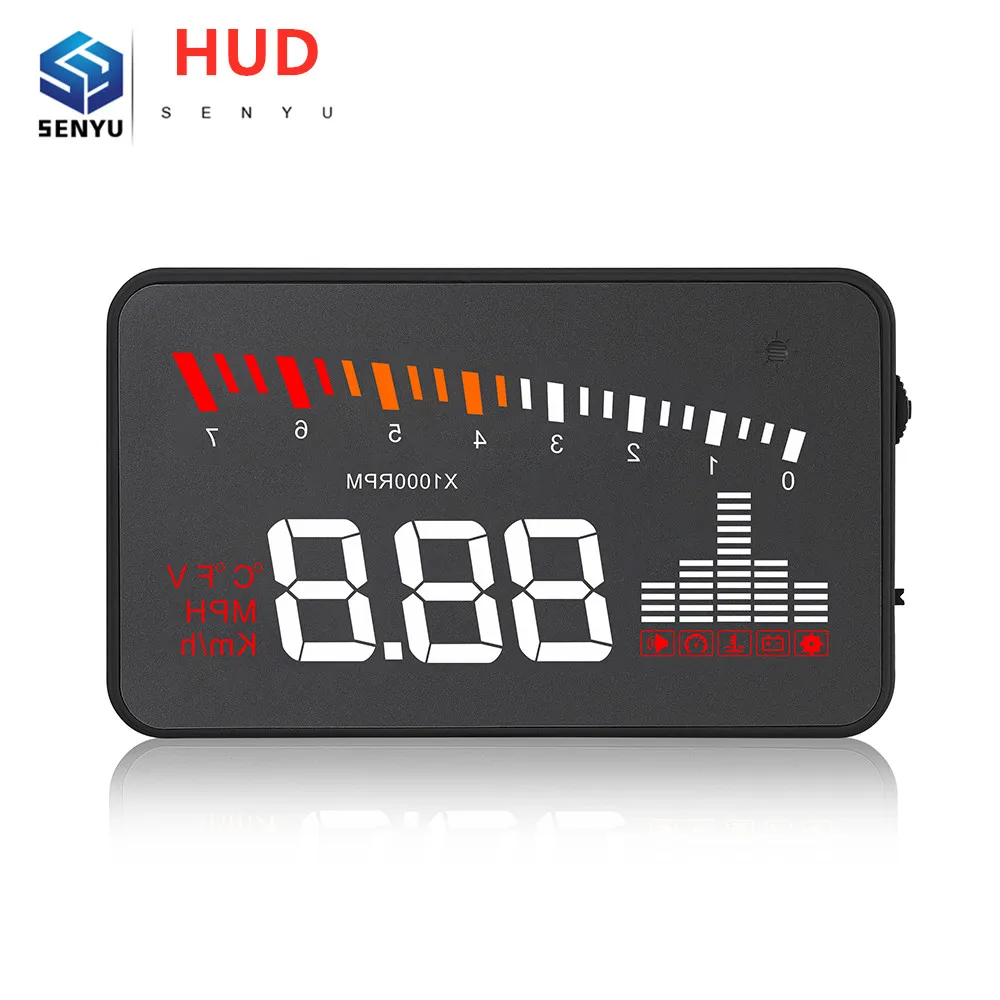 Дисплей на лобовом стекле HUD X5 автомобильная электроника разъем OBD дисплей OBD2