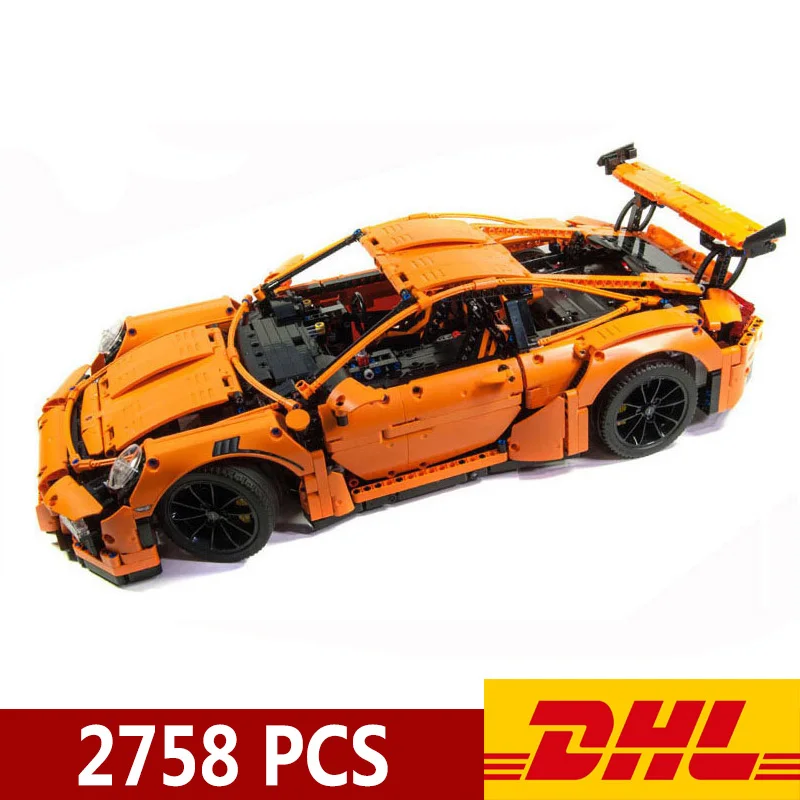 Very best  20001 20001B 2758pcs Technic Sports Car Race Car 911 GT3RS Model Building Blocks Compatible Legoing