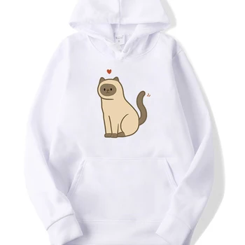 

Harajuku Hoodie Cute Cat Women Men Funny Cartoon Luffy Sweatshirts Ullzang 90s Graphic Kawaii Sweatshirt Men Clothing