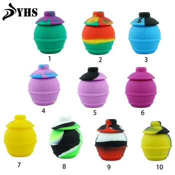 

1pcs 35ML Silicone Storage Container Nonstick Oil Box Wax containers Storage bottle Jar for Oil Wax Jar Dab Random Color