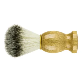 

Badger Hair Men's Shaving Beard Brush Salon Men Facial Beard Cleaning Appliance Shave Tool Razor Brush With Wood Handle For Men
