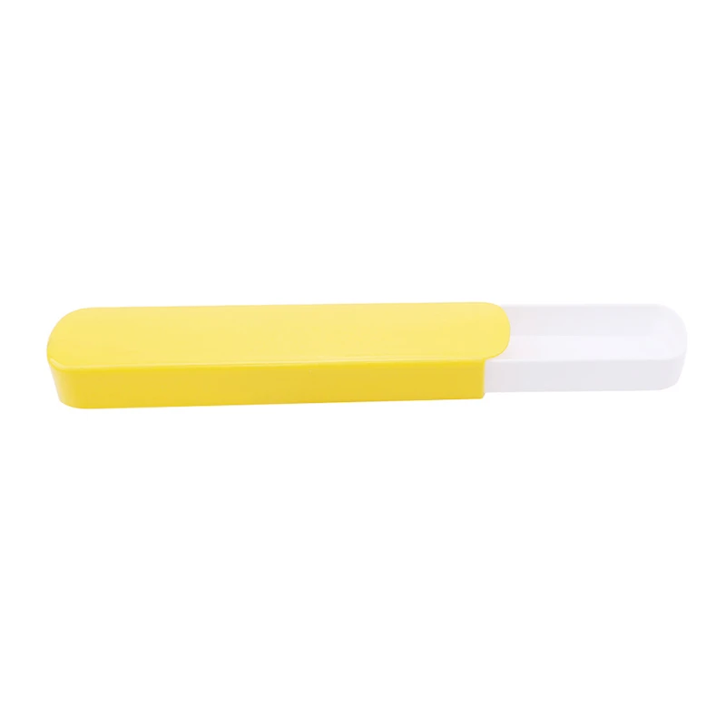 yellow Одноцветная портативная пластиковая коробка для палочек для еды, вилка, ложки, чехол для хранения столовых приборов, принадлежности для путешествий, кемпинга, коробка для хранения - Цвет: yellow