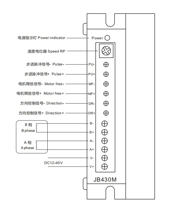 JB430M wiring example