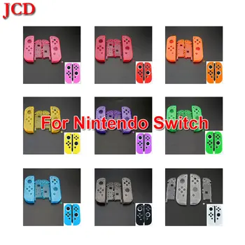 

JCD Silicone Rubber Skin Case Cover For Nintend Switch NX NS Joy Con Controller w/ Housing Shell Case Green Purple Pink Cover