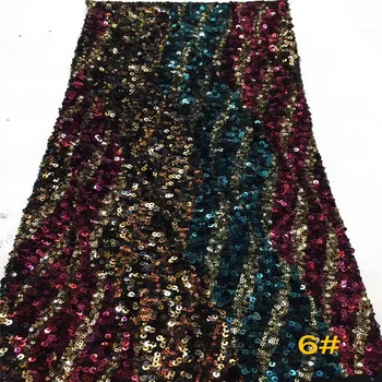 

Madison New Arrival Sequins Lace Fabrics Wholesale Nigerian Lace Fabric for Women Dresses French Mesh Lace Sequence Lace Fabric