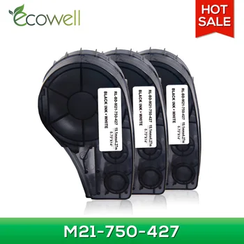 

Ecowell Compatible for Brady M21-750-427 Label Tape Vinyl for Brady BMP21 Plus ID Pal and LABPAL Label 19.1mmx4.27m M21 750 427