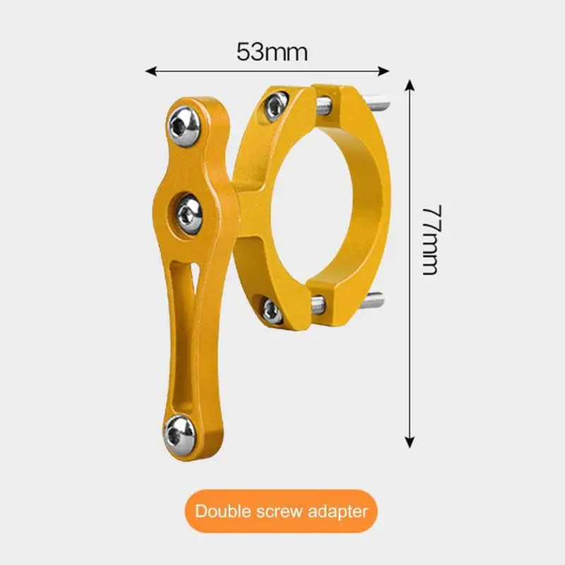 Горячая велосипедный держатель для бутылки деликатный дизайн двойные винты велосипедный держатель для бутылки с водой адаптер MTB руль кронштейн для чашки зажим - Цвет: H