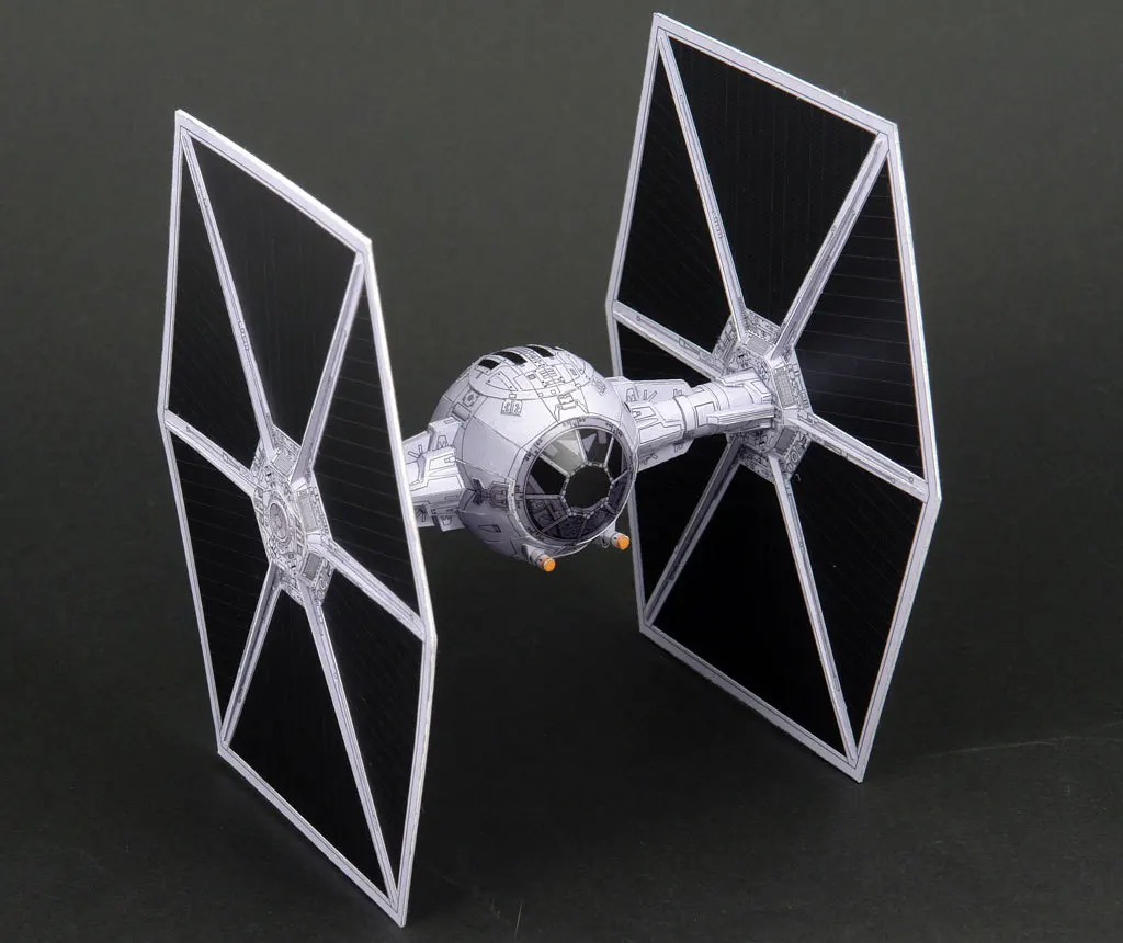 22 см для звездных войн TIE Fighter 3D бумажная модель космический корабль ручной работы DIY коллекция хобби Подарочная игрушка "космический корабль" для детей