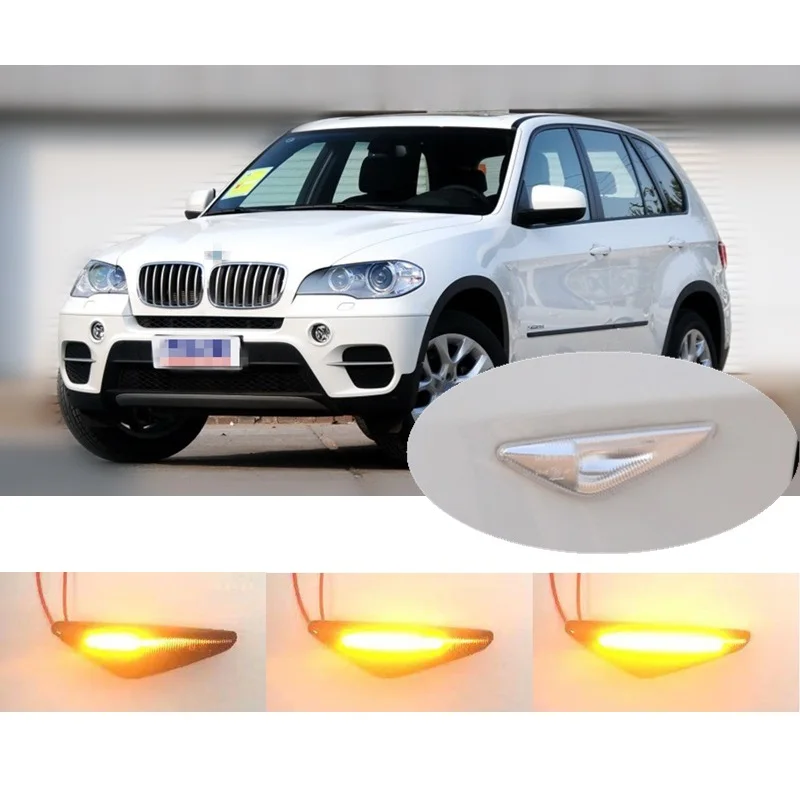 

Suitable for X3 F25 2010-2017 X5 E70 2006-2013 X6 E71 2008-2014 Dynamic LED Indicator Side Marker Signal Accessories
