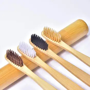 

New Wooden Toothbrush Hotel Environmental Disposable Toothbrush Low Carbon Green Bamboo Charcoal Toothbrush Bamboo Brush