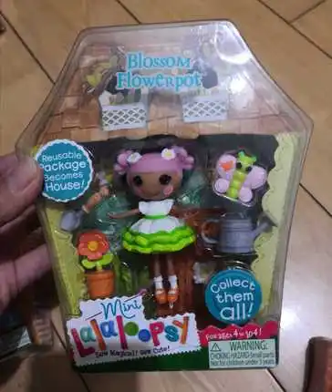 Новые Мини Lalaloopsy фигурки куклы детские игрушки украшения для детей рождественские подарки - Цвет: Синий