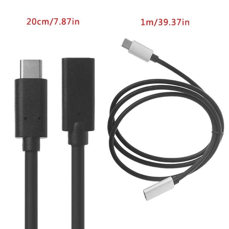 USB 3,1 type C Мужской и женский разъем удлинитель Кабель-адаптер для Macbook Pro